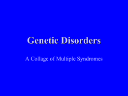 Chromosomal Disorders - Turner