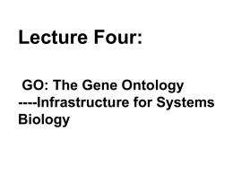 GO: The Gene Ontology