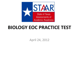 STAAR Biology Practice PPT