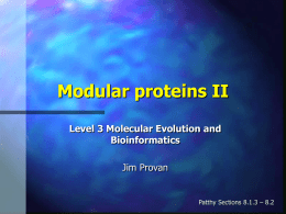 Modular proteins II