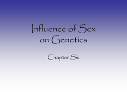 Influence of Sex on Genetics