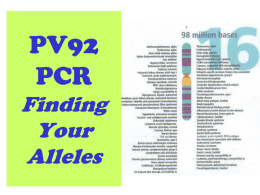 Finding Your Alleles