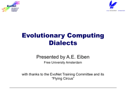 Evolutionary Computing Dialects, Gusz Eiben