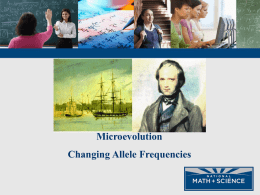 02 Microevolution Changing Allelic Frequencies [1]