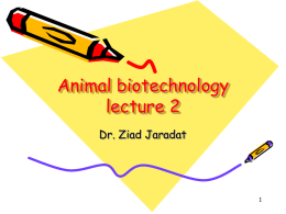 Animal Biotechnology & Transgenic Animals