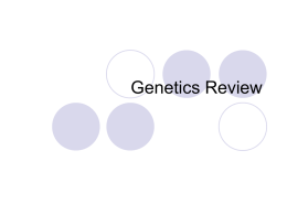 Genetics Review-