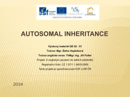 autosomal inheritance