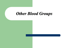 Other Blood Groups