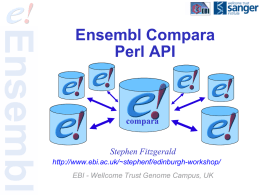 Ensembl Compara Perl API