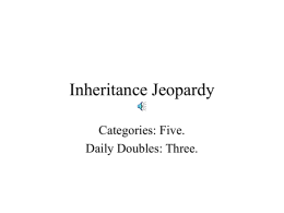 inheritance jeopardy