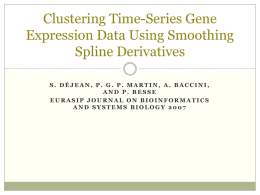 Clustering Time-Series Gene Expression Data Using Smoothing