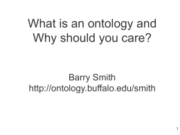 What_Is_Ontology_Bos.. - Buffalo Ontology Site