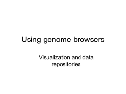 Using genome browsers