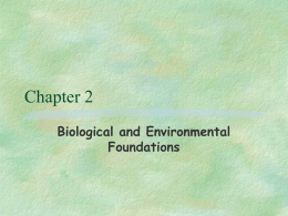 Chapter 2 Biological and Environmental Foundations