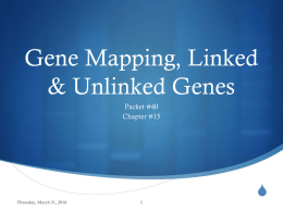 Gene Linkage Genetics