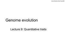 Genome evolution: a sequence