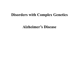 HGSS Chapter 6: Alzheimer`s Disease (Graduate students)