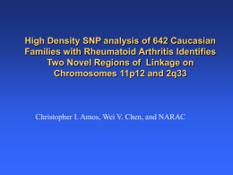 SNP Analysis (GAW15 data)