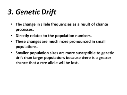 3. Genetic Drift