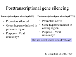RNA silencing