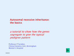 Autosomal recessive inheritance