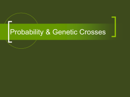 Probability & Genetic Crosses - My Science Party