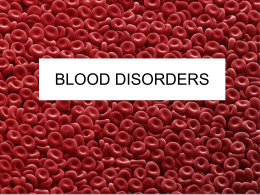 Blood disorders - Nutley Public Schools