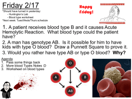 89 Blood typ cont`d