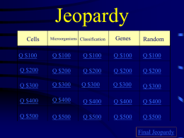 Jeopardy Review Game Life Science