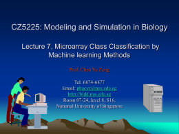 Microarray Class Classification by Machine learning Methods