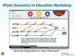 Bringing Genomics into the Classroom