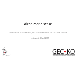 Alzheimer disease - GEC-KO