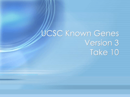 UCSC Known Genes (by Jim Kent)