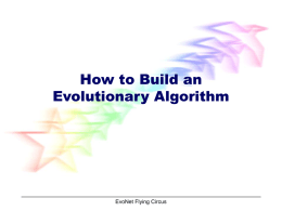 Evolutionary Algorithms 2