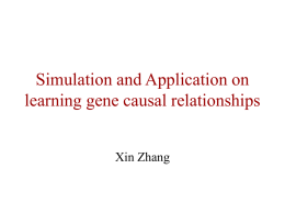 Simulation and Application to learn gene causal relationships
