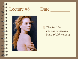 Lecture #6 Date ______