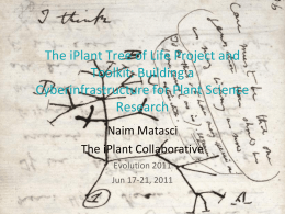 The iPlant Tree of Life Project and Toolkit: Building a