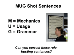 MUG Shot Sentences2