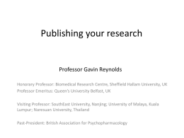 Professor Gavin Reynolds