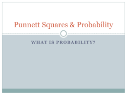 Punnett Squares & Probability