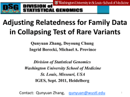 Adjusting Relatedness for Family Data in Collapsing Test of Rare