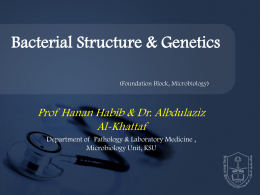 1-Bacterial Structure & Genetics