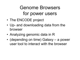 Genome browsers for power users
