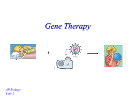 Gene Therapy - mvhs