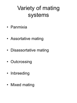 Mating systems