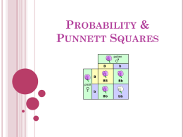 Probability & Punnett Squares - AdVENTUREScience-7th