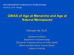 Age at Natural Menopause