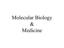 Molecular Biology & Medicine