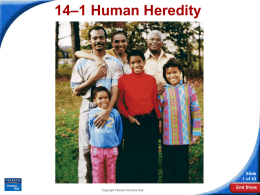 14–1 Human Heredity