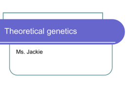 Theoretical genetics